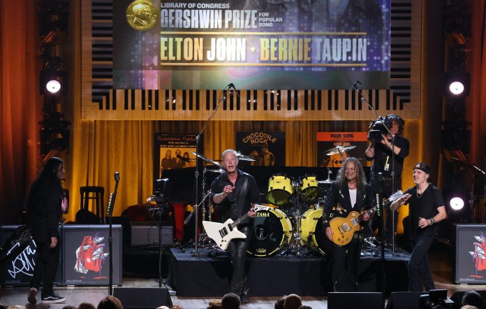 Metallica Performs At Elton John Tribute