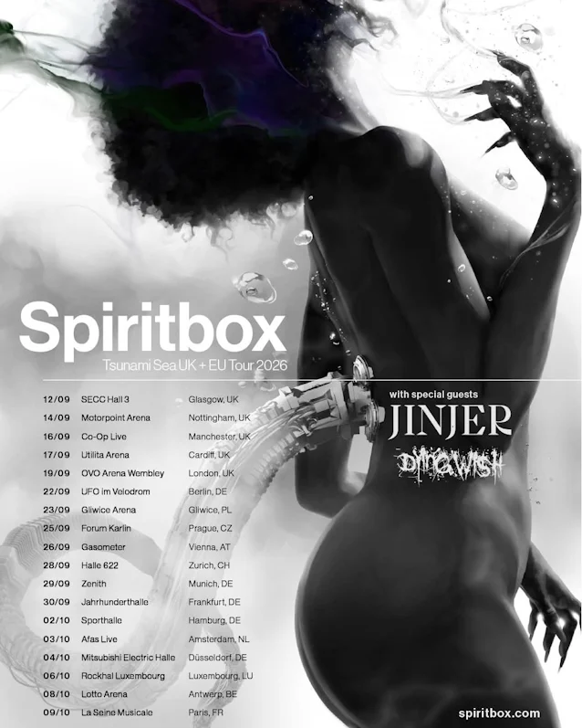 Euro Tours: Spiritbox, Rush & Sex Pistols