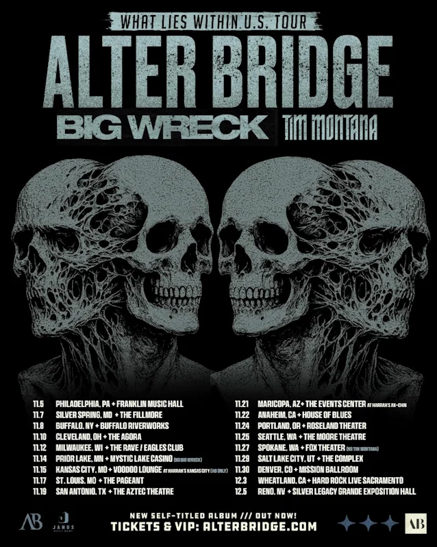 Alter Bridge’s Fall U.S. Tour Dates Revealed